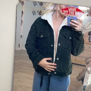 Topshop sherpa lined jacket